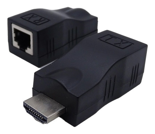 Imagen 2 de 6 de Extensor Video Hd Por Cable De Red Rj45 Cat5-e / 6 (1080p)