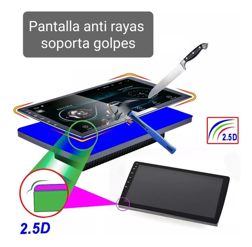 Imagen 3 de 9 de Radio Multimedia Pantalla 7 Touch Bt Wifi Android Garantia