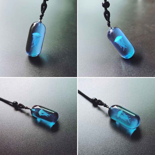 Collar De Medusas (y) Con Colgante De Resina, Diseño De Anim