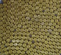 Comprar Letras Acrílicas Doradas 9mm Material Insumos Para Bisuteria