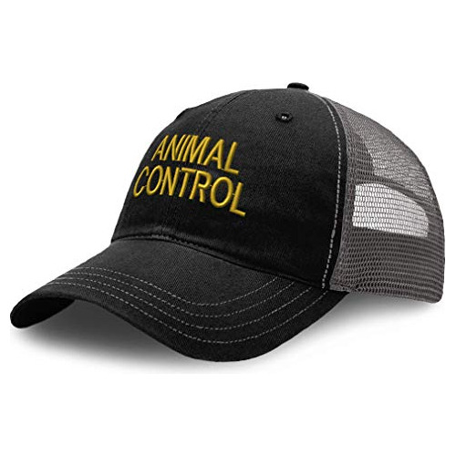 Gorra De Béisbol Control Animal Investigar C Bordado Algodón