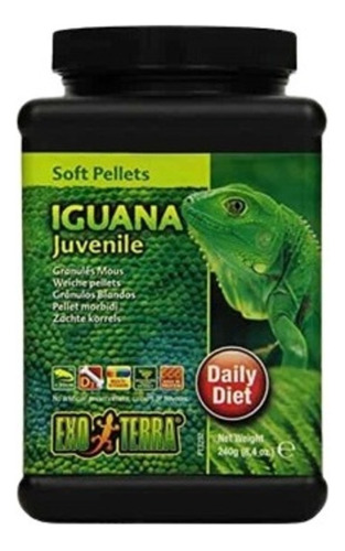 Exo Terra Alimento Iguana Juvenil 240 Gr Reptil Herbívoro