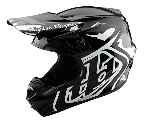 Casco Moto Gp Overload Camo Negro / Gris Tld Original