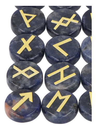 Juego De Piedras Rúnicas De Adivinación, 25 Piezas, Cristal,