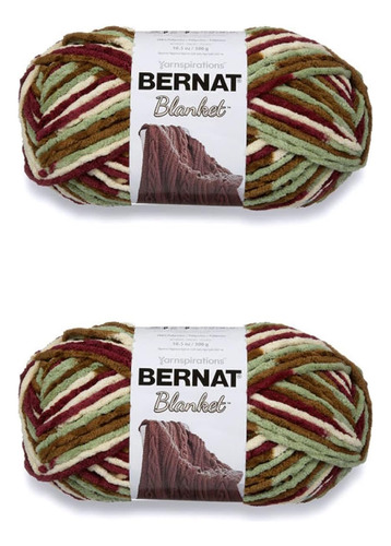 Bernat Blanket Bb Yarn, Stripes, Plum Fields