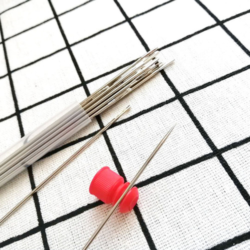 15 Piezas De Agujas De Ojo Grandes Extra Largas Para Coser A