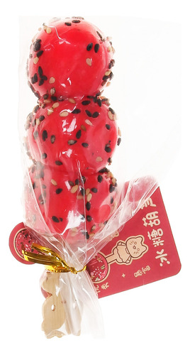 Squishy Mochi Caramelos Confitados C/bolsita Kawaii Color Rojo
