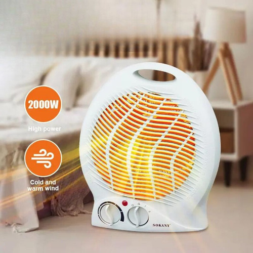 Calentador Calefactor Portátil De Mesa 2 Velocidades 2000w