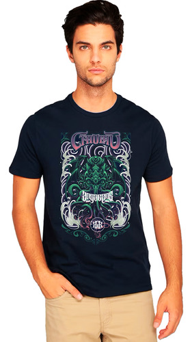 Playera Libros Lovecraft Cthulhu Diseño 01 Playeras Beloma