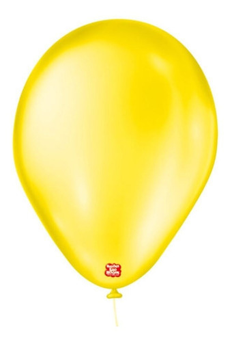 Balões/bexiga São Roque Nº 7 Cintilante C/50un Cor Amarelo