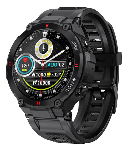 Reloj Inteligente Negro K22 1.28 Ips Pantalla Táctil