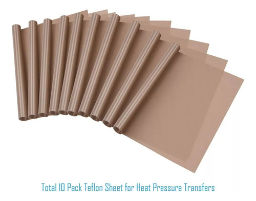 40 X 50 Cm Hoja De Teflón Ptfe P Transfer Per Press