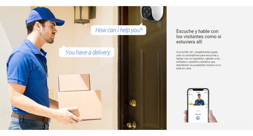 Cámara Wifi H8c 3mp 2k Ezviz Giratoria360° Detección Con Ia