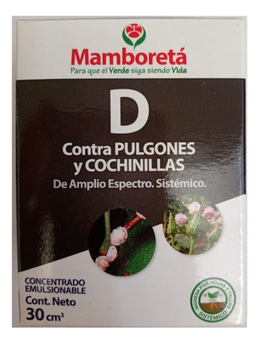 Imagen 3 de 10 de Mamboreta D Insecticida Pulgones Y Cochinillas Cogoshop