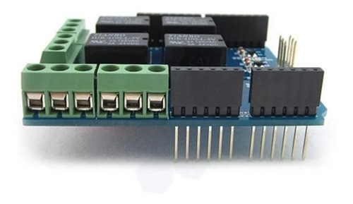 Shield 4 Relevadores Relay Mega Uno Compatible Con Arduino