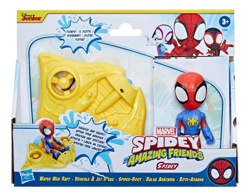Hombre Araña Balsa Aracnida Hasbro - Spidey Water Web Raft