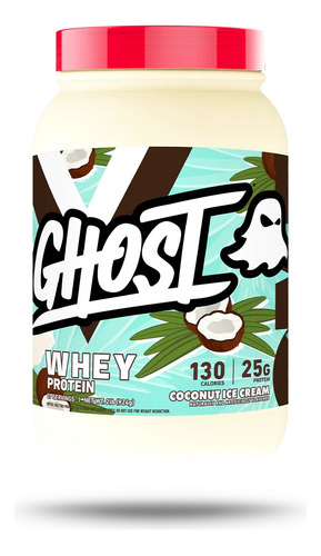 Proteina Ghost Whey 2 Lbs 26 Serv Sabor Coconut Ice Cream