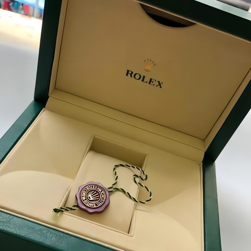 Relógio Rolex Daydate 36mm Verde Safira Perfeito Cx Simples Correia Dourado Bisel Dourado