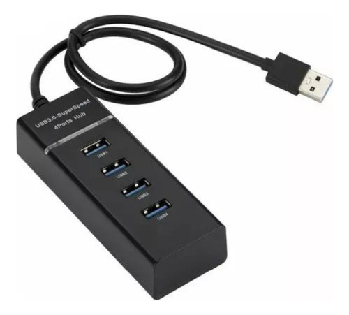 Hub Usb 4 Puertos Extension Multiplicador Adaptador Usb 3.0 