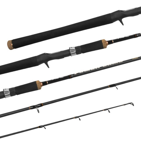 Vara de pesca casting Saint Power Game 1802BC preto - 1.8m x 158g - rapida com resistência de pesada para isca de 100g