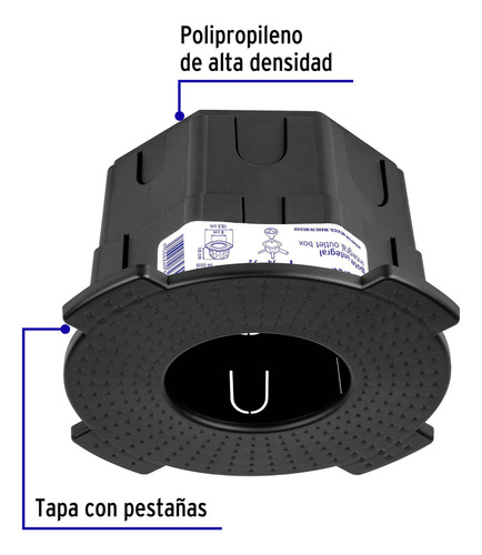 Bote Integral 10 Cm Aro Interno 8 Cm Volteck 48374