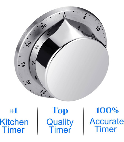Reloj Temporizador Chef Cooking Con Alarma Fuerte, Mecánico