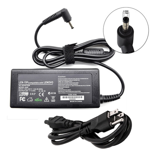 Cargador Para Lenovo Ideapad 510s-14isk 20v 3.25a 65w