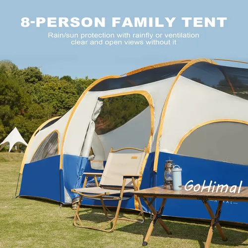 Tienda De Camping Gohimal Para 8 Personas Impermeable