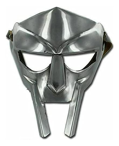 Chrome The Antique House Mf Doom Gladiator Mask, Mad-villain, 18g Suave, Acero, Armadura Facial, Medieval Forjada A Mano, Romano, Armadura, Doom, Má