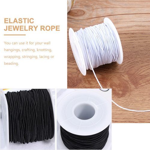 Pulsera Elástica Con 2 Rollos De Cuerdas Elásticas Para Joya