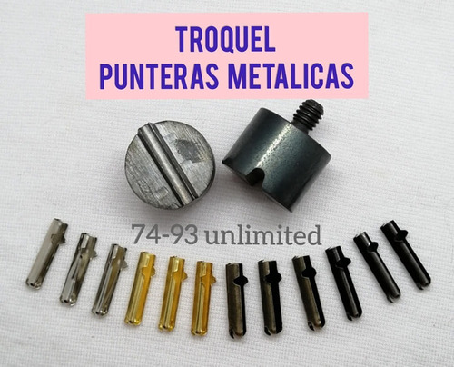 Troquel Dado Para Puntera Terminal De Metal Cordón, Cordones