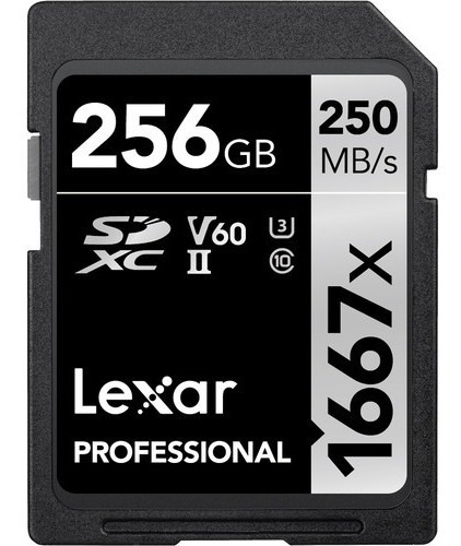 Tarjeta De Memoria Lexar 256gb Professional 1667xuhs-ii Sdxc