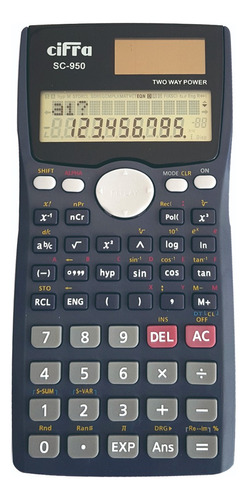 Calculadora Científica Cifra Sc-950 242 Funciones