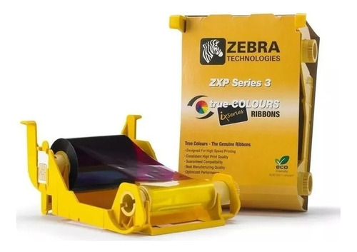 Cinta Ribbon Zebra Original Zxp3 Ymcko 800033-840 2 Pack
