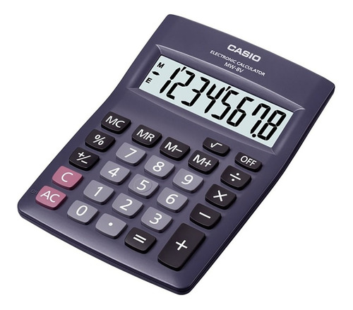 Calculadora Escritorio Casio Mw-8v Garantia Oficial 2 Años