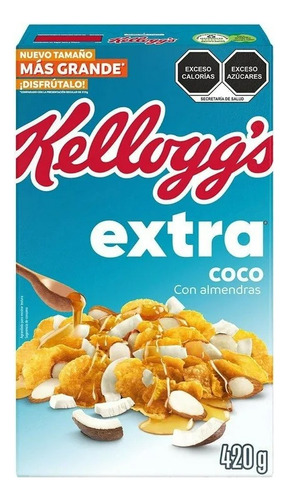 3 Pza Cereal Kellogg's Extra Sabor A Coco Mezclado Con Almen