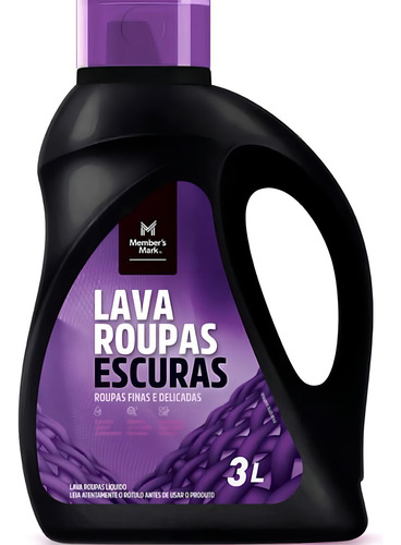 Sabão Liquido Para Roupas Escuras Members Mark Galão 3 Litro