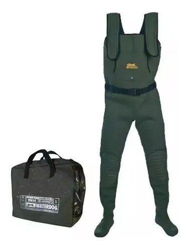 Waders Waterdog Neoprene 4 Mm Con Media + Bolso Transporte 