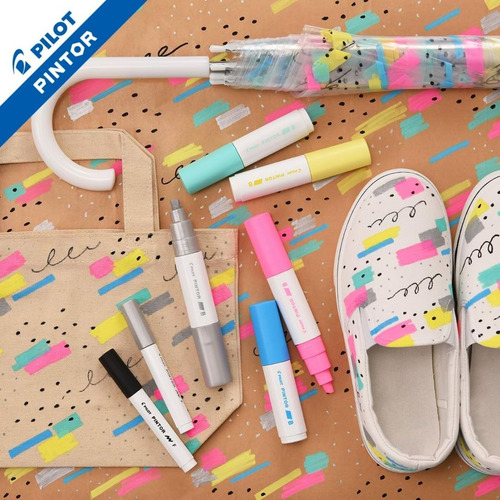 6 Marcadores Creativos Pilot Pintor Punto Grueso Colores
