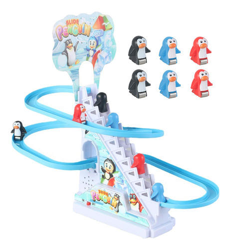 Penguin Track Slide Toys Juego De Pista De Carreras