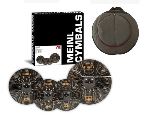 Set Platillos Meinl Classic Custom Dark 14+16+20 + Funda