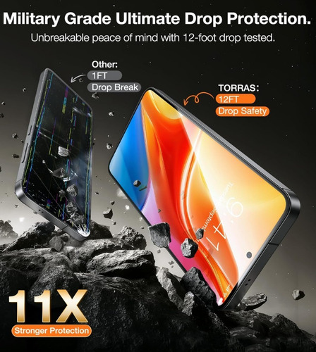 Funda Para Samsung A06 Clear View + Vidrio Full 9d C/huella Dorado