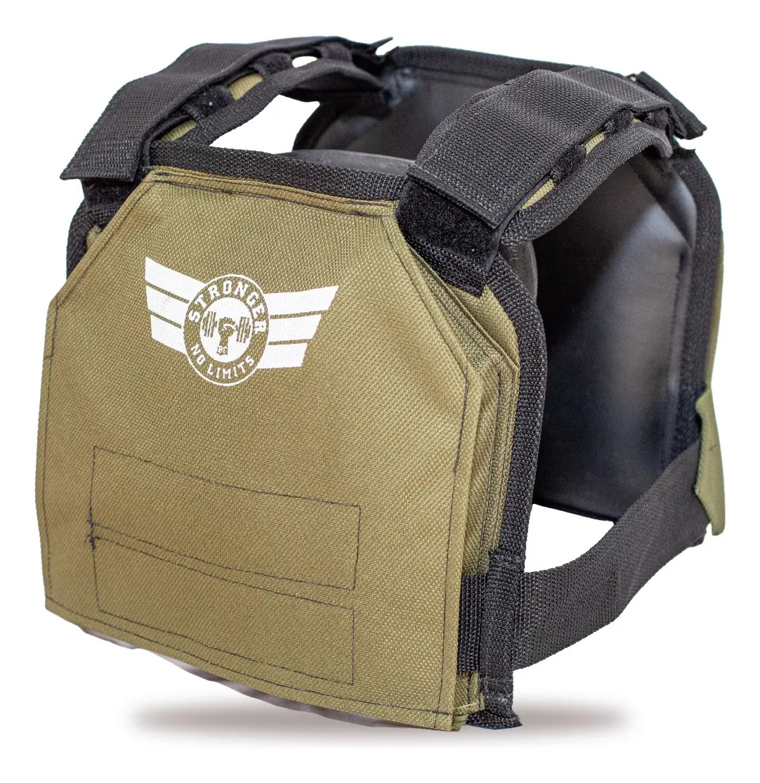 Colete De Peso 10 Kg Cross Força Funcional Fit Resistencia Cor Verde Militar