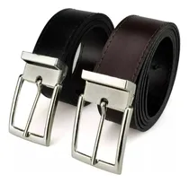 Comprar Kit 2 Cintos Social Masculino Sintético Dupla Face 120 Cm