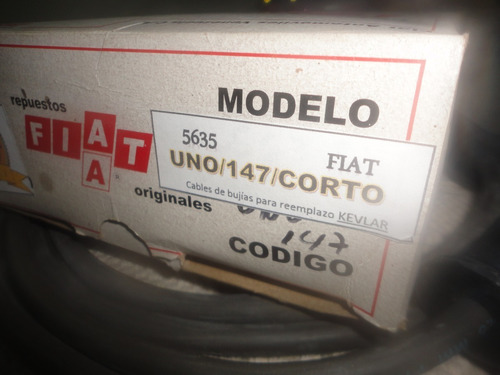 Cables De Bujias Fiat Uno 147 / Tucán Con Garantía