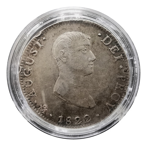Moneda 8 Reales Plata Agustin De Iturbide 1822 M Pollito