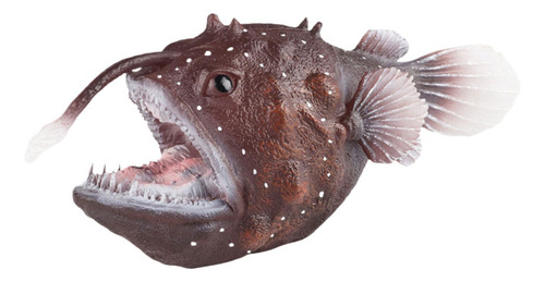 Figuras De Brinquedo De Peixe Pescador Simulado Animal