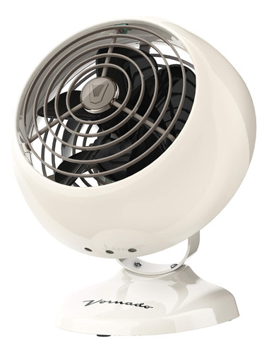 Ventilador De Escritorio Vfan Diseño Clasico Blanco Mate