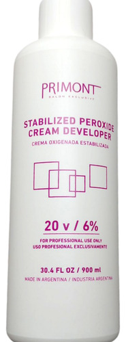 Primont Oxigenada 20 Vol 900ml Sin Tono