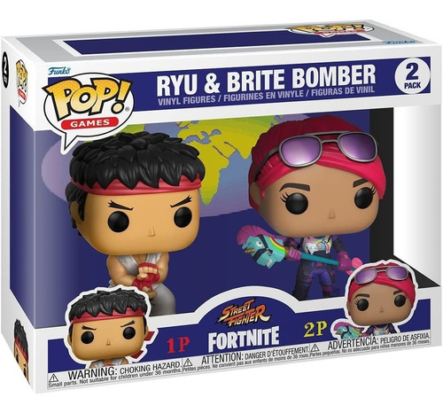 Funko Pop! Fortnite Ryu And Brite Bomber 2 Pack